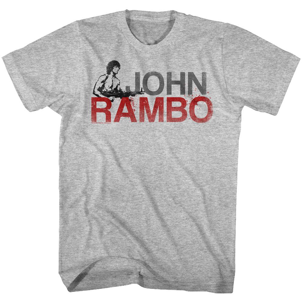 Rambo - Jonbo - Short Sleeve - Heather - Adult - T-Shirt - clothing by TeeHivey.com