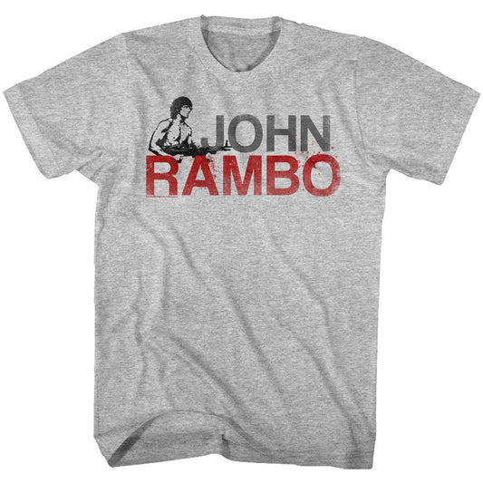 Rambo - Jonbo - Short Sleeve - Heather - Adult - T-Shirt - clothing by TeeHivey.com