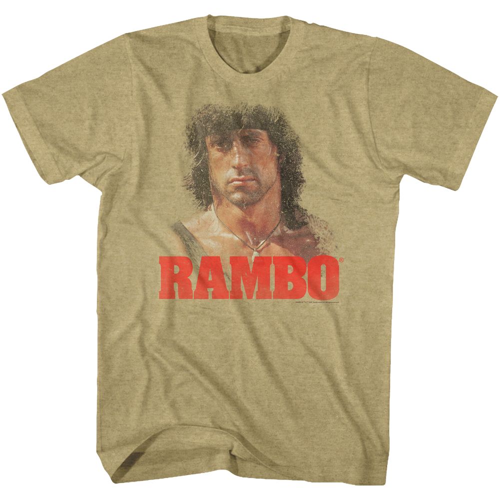 Rambo - Grunge - Short Sleeve - Heather - Adult - T-Shirt - clothing by TeeHivey.com
