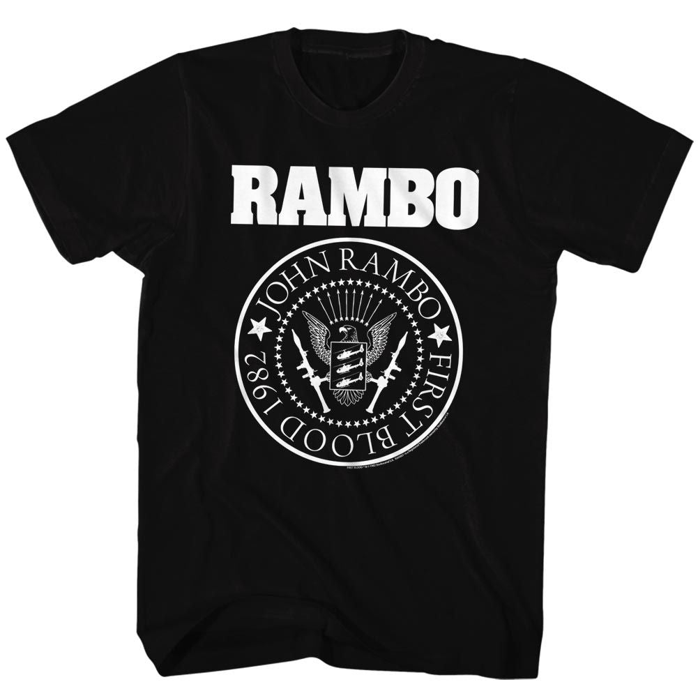 Rambo - Rambones - Short Sleeve - Adult - T-Shirt - clothing by TeeHivey.com
