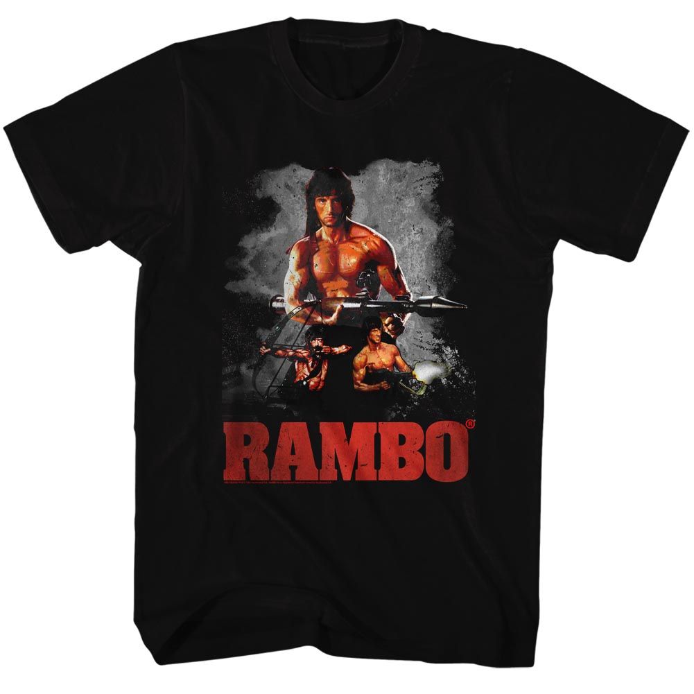 Rambo - 3 Way - Short Sleeve - Adult - T-Shirt - clothing by TeeHivey.com