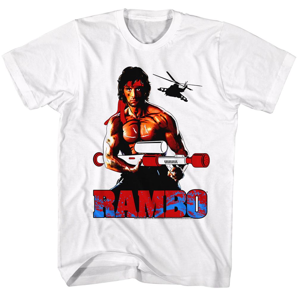 Rambo - Water Logger - Short Sleeve - Adult - T-Shirt - clothing by TeeHivey.com