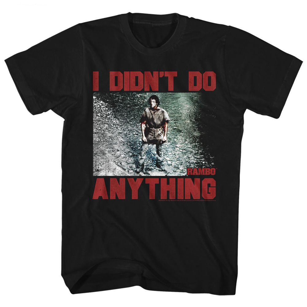 Rambo - Didnt Do - Short Sleeve - Adult - T-Shirt - clothing by TeeHivey.com