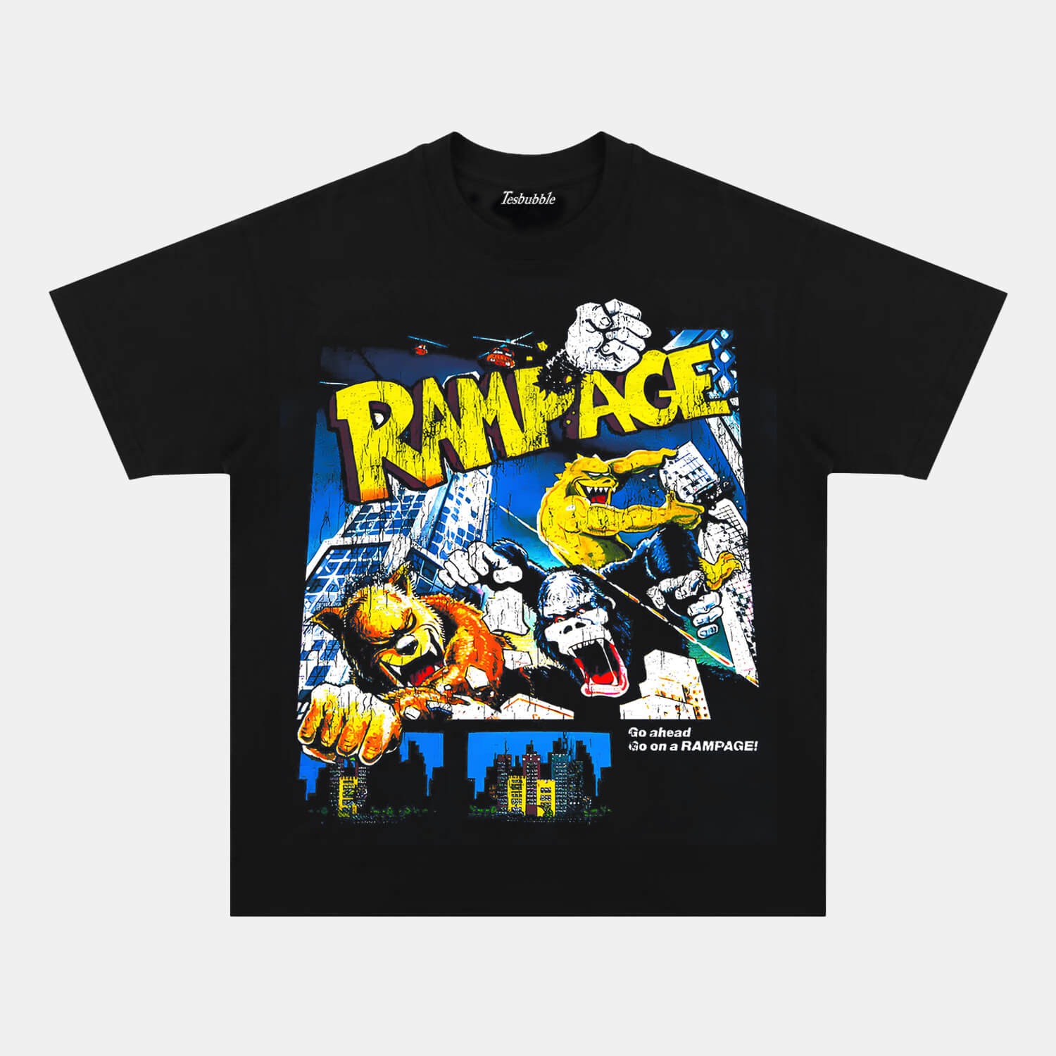 RAMPAGE VIDEO GAME TEE - clothing by TeeHivey.com (Image 1)