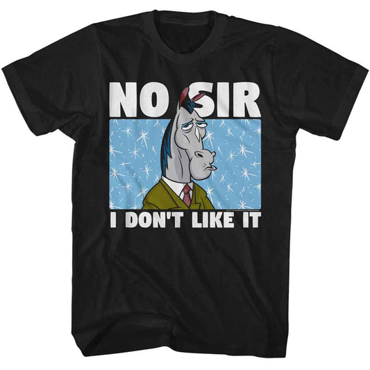 Ren And Stimpy - No Sir Quote - American Classics - Solid Black Adult Short Sleeve T-Shirt