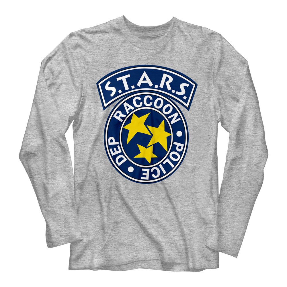 Resident Evil - Staaarrrs - Long Sleeve - Heather - Adult - T-Shirt - clothing by TeeHivey.com
