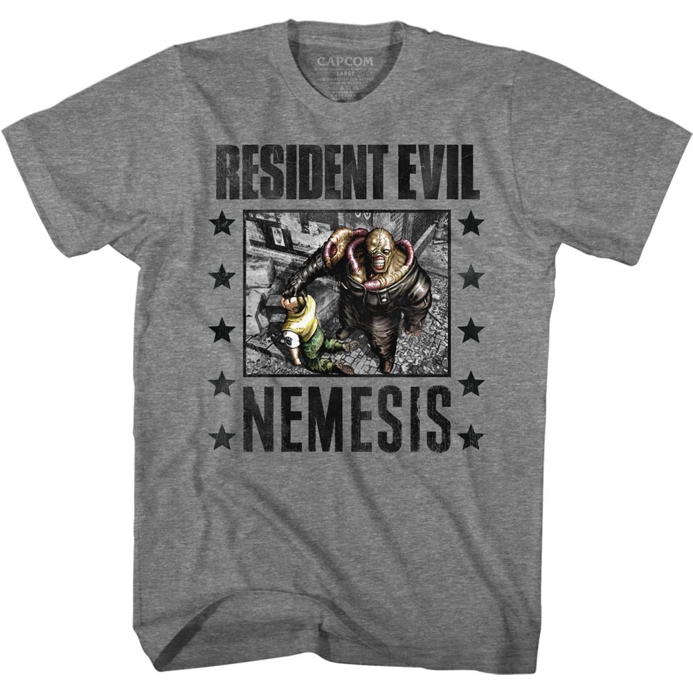 Resident Evil - Nemesis Facegrab - Short Sleeve - Heather - Adult - T-Shirt - clothing by TeeHivey.com