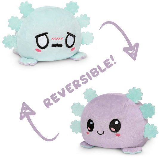 TeeTurtle Reversible Axolotl Plushie (Light Blue + Light Purple)