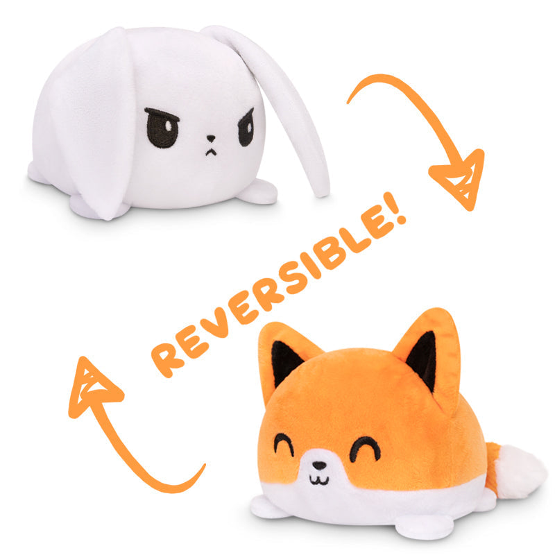 TeeTurtle Reversible Bunny & Fox Plushie