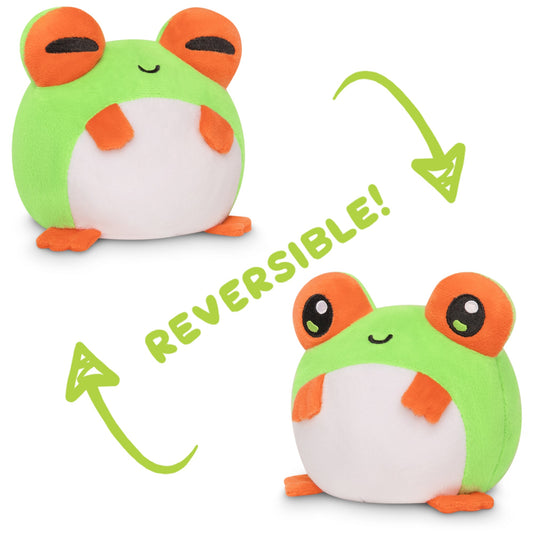 TeeTurtle Reversible Frog Plushie (Tree Frog)