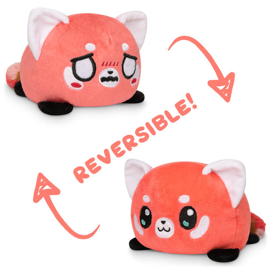 TeeTurtle Reversible Red Panda Plushie (Light Red + Red)