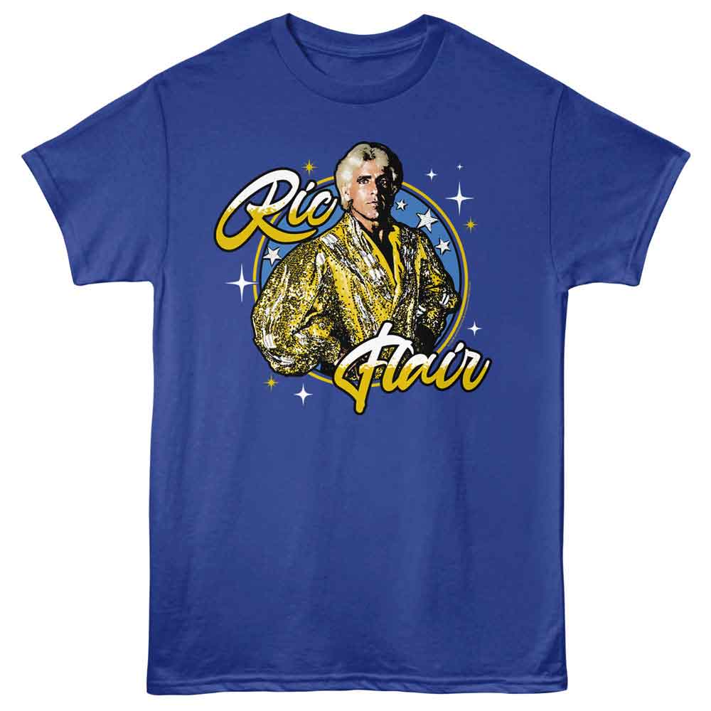 Ric Flair - Gilded Stars - American Classics - Royal Adult Short Sleeve T-Shirt