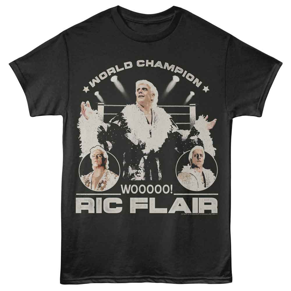 Ric Flair - Ring And Lights - American Classics - Smoke Adult Short Sleeve T-Shirt