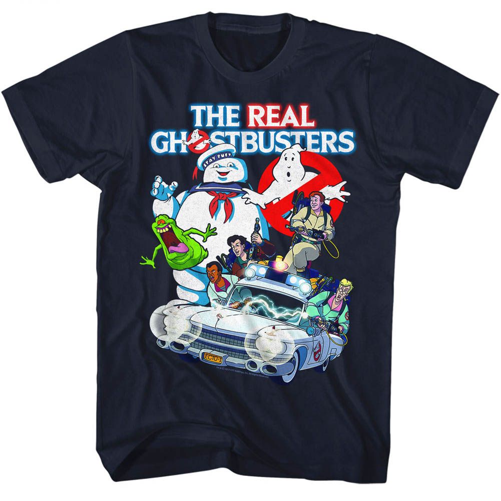 The Real Ghostbusters - Collage - Short Sleeve - Adult - T-Shirt - clothing by TeeHivey.com