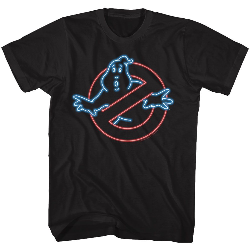 The Real Ghostbusters - Neon Ghost - Short Sleeve - Adult - T-Shirt - clothing by TeeHivey.com