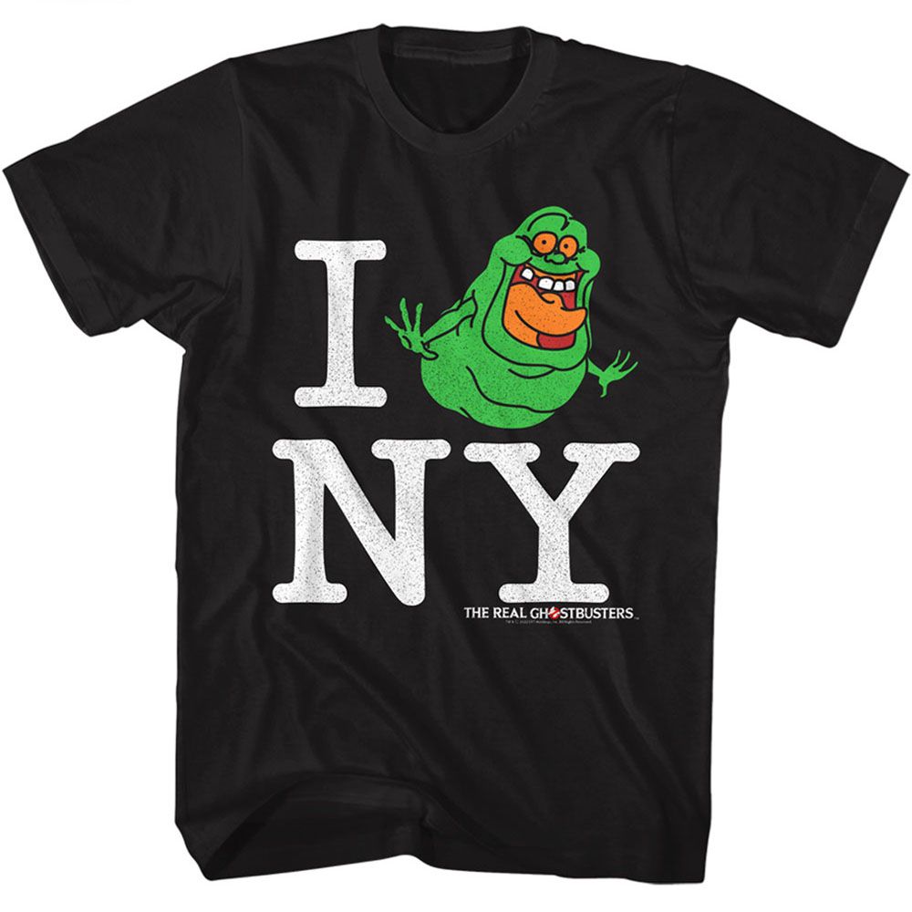 The Real Ghostbusters - I Slimer Ny - Short Sleeve - Adult - T-Shirt - clothing by TeeHivey.com