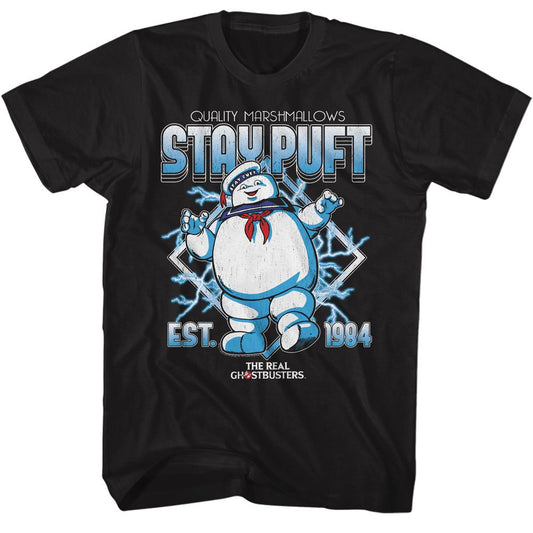 The Real Ghostbusters - Stay Puft Electricity - Short Sleeve - Adult - T-Shirt - clothing by TeeHivey.com