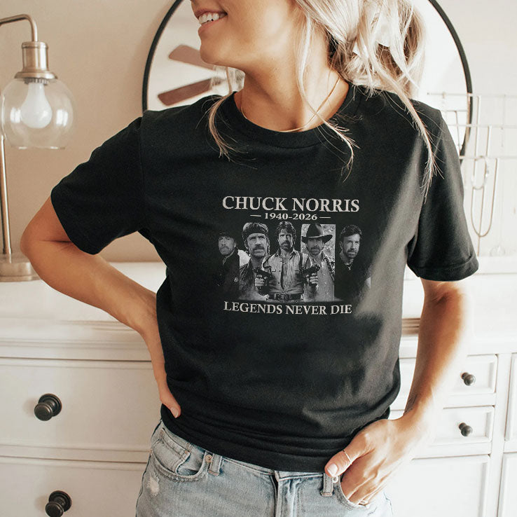 RIP Chuck Norris 1940 2026 Legends Never Die Shirt