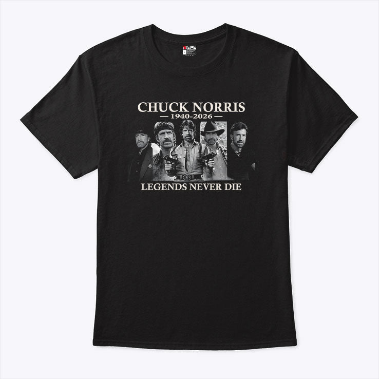 RIP Chuck Norris 1940 2026 Legends Never Die Shirt