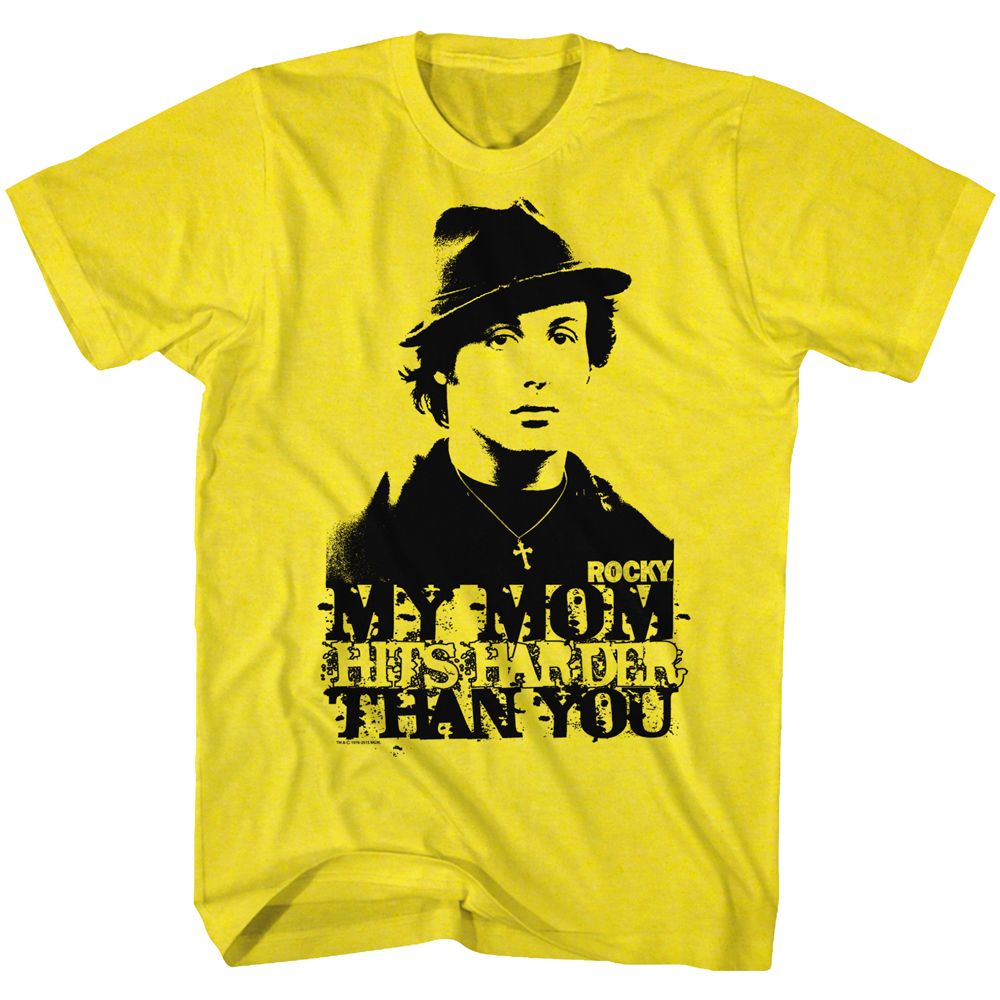Rocky - My Mom Hits Harder - Short Sleeve - Adult - T-Shirt - clothing by TeeHivey.com
