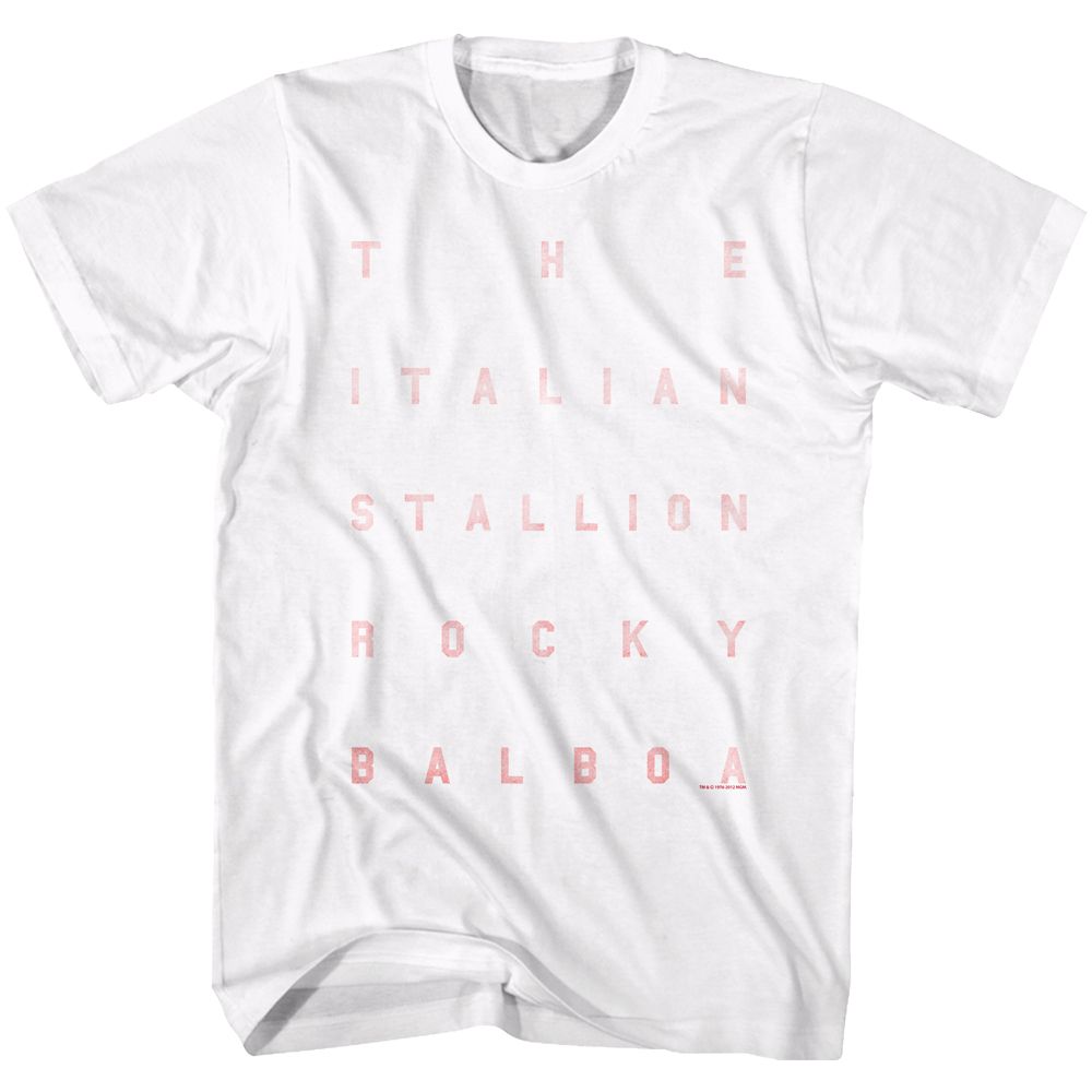 Rocky - Words - Short Sleeve - Adult - T-Shirt - clothing by TeeHivey.com