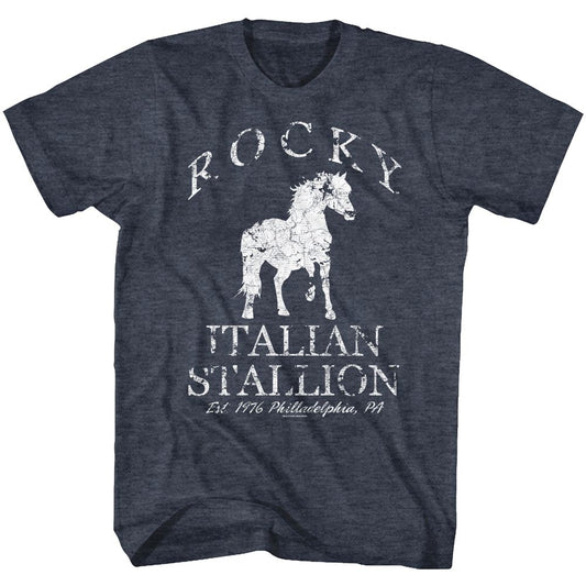Rocky - Horse - Short Sleeve - Heather - Adult - T-Shirt - clothing by TeeHivey.com