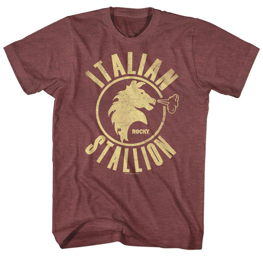 Rocky - Stallion - Short Sleeve - Heather - Adult - T-Shirt - clothing by TeeHivey.com