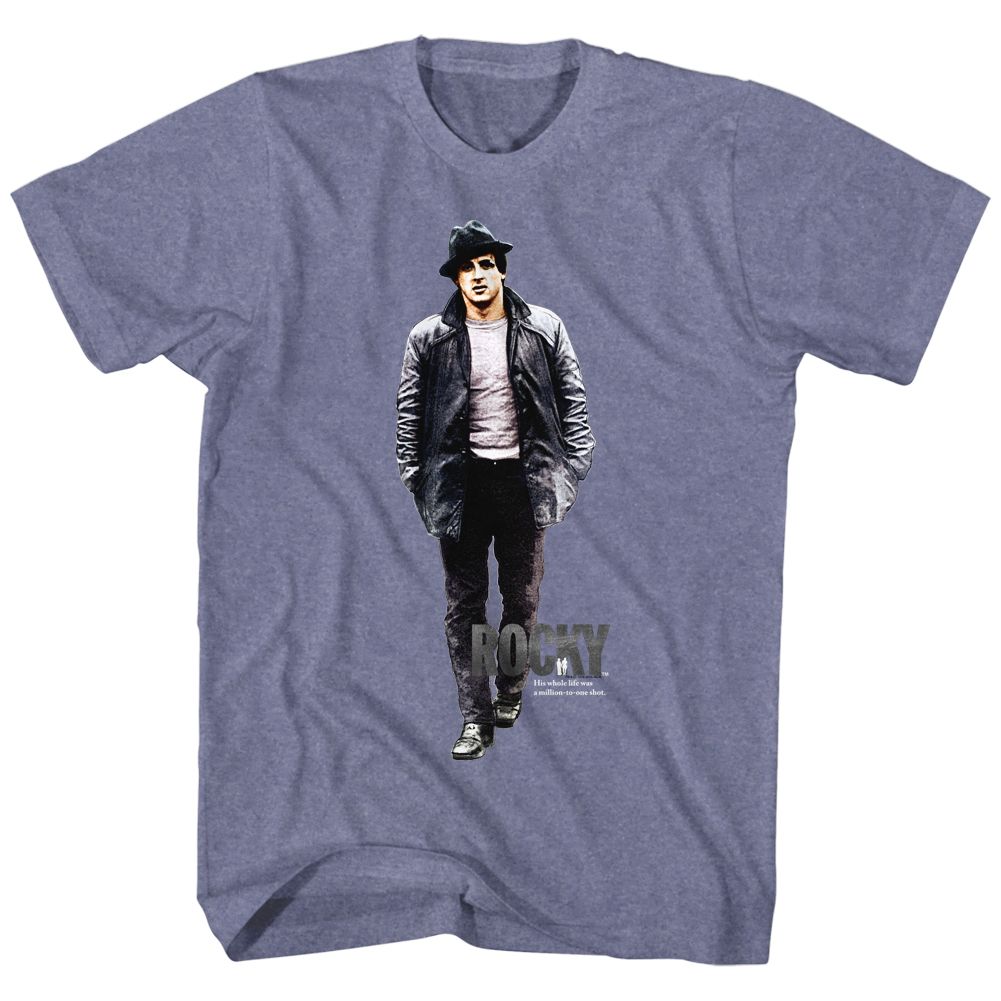 Rocky - Million-To-One - Short Sleeve - Heather - Adult - T-Shirt - clothing by TeeHivey.com