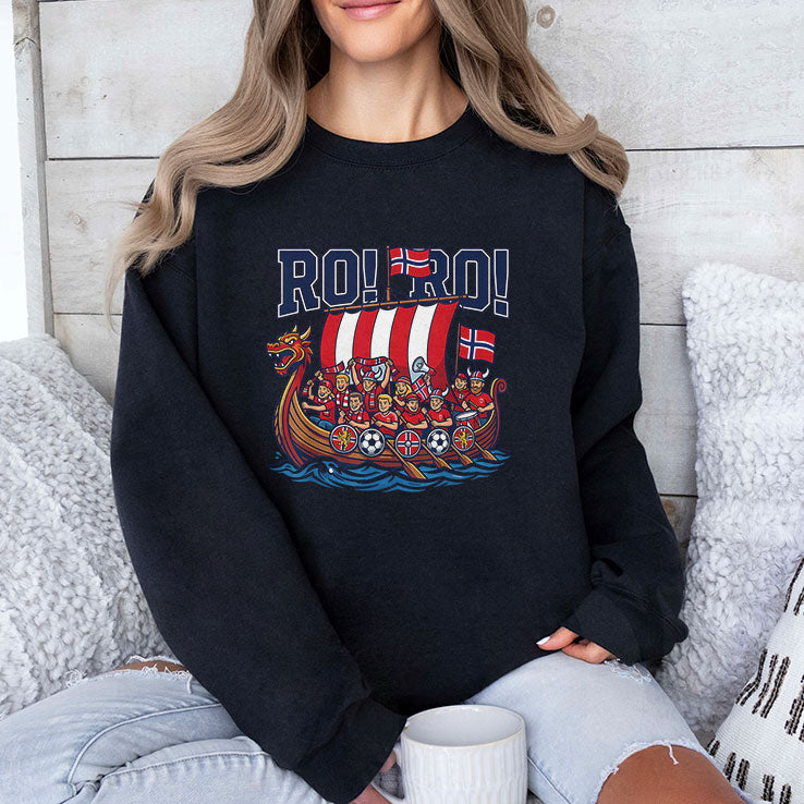 RO RO Norway Viking Ship Soccer T Shirt