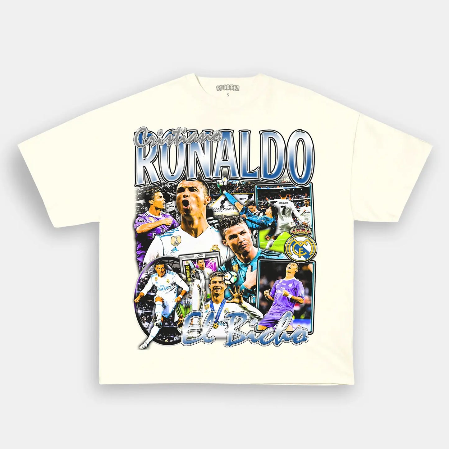 RONALDO REAL MADRID TEE Style004 - clothing by TeeHivey.com (Image 1)