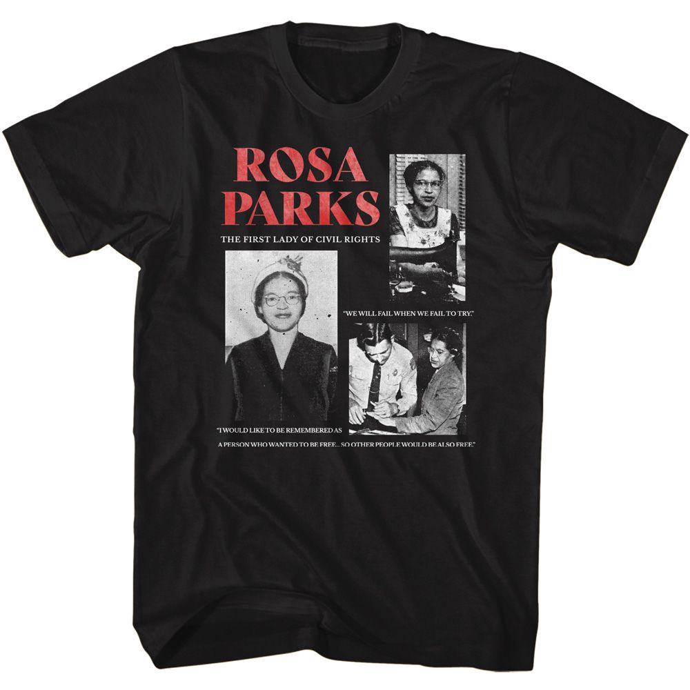 Rosa Parks - Multi Pic - Short Sleeve - Adult - T-Shirt - clothing by TeeHivey.com