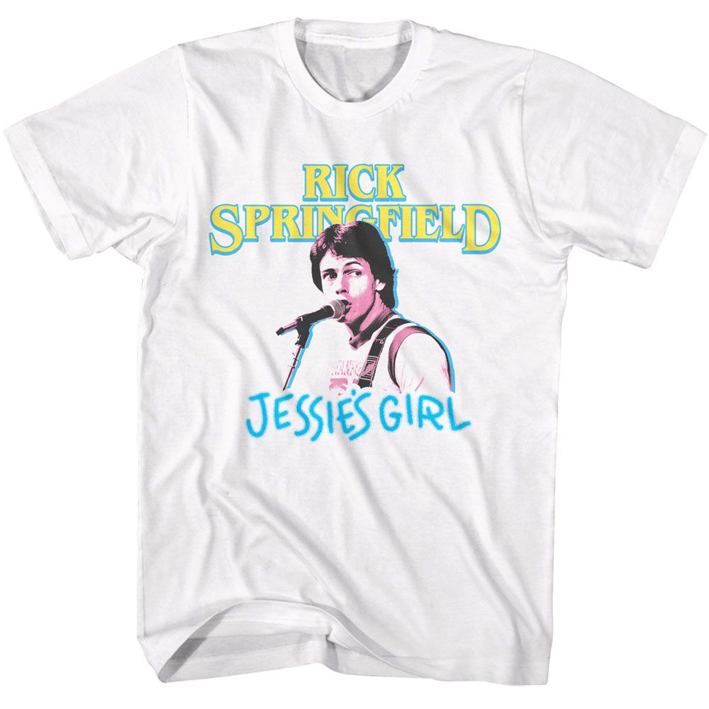 Rick Springfield - Jessies Girl - American Classics - Solid White Adult Short Sleeve T-Shirt (Image 1)