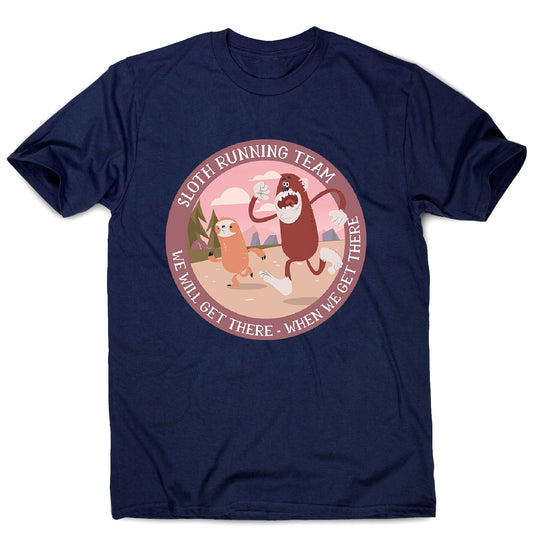 Running sloth - men's funny premium t-shirt