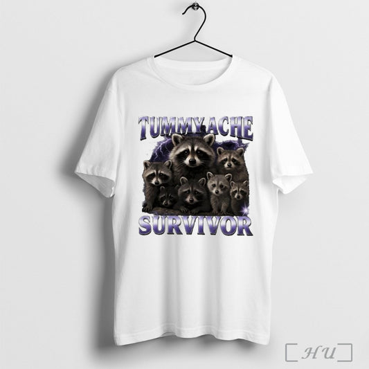 Raccoon Tummy Ache Survivor T Shirt