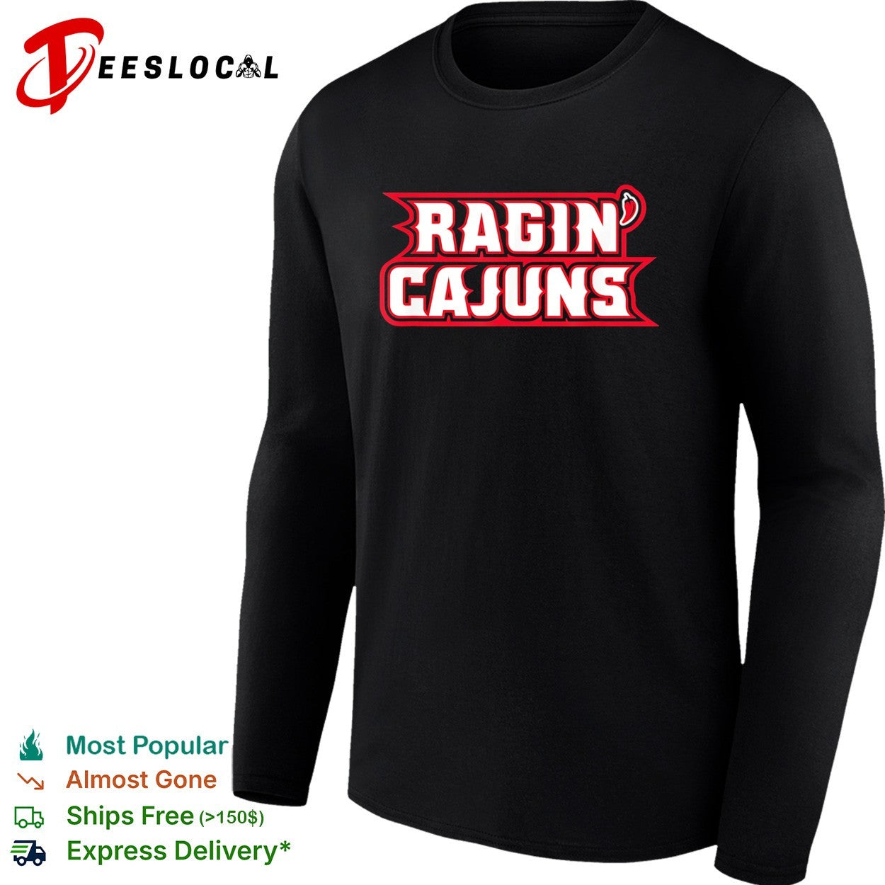 Ragin Cajuns Louisiana Ragin Cajuns University of Louisiana Athletics logo shirt