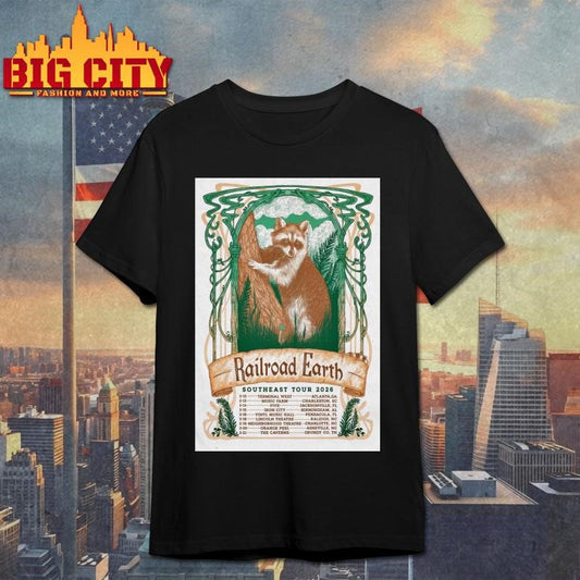 Railroad Earth Southeast 2026 Tour Poster Shirt
