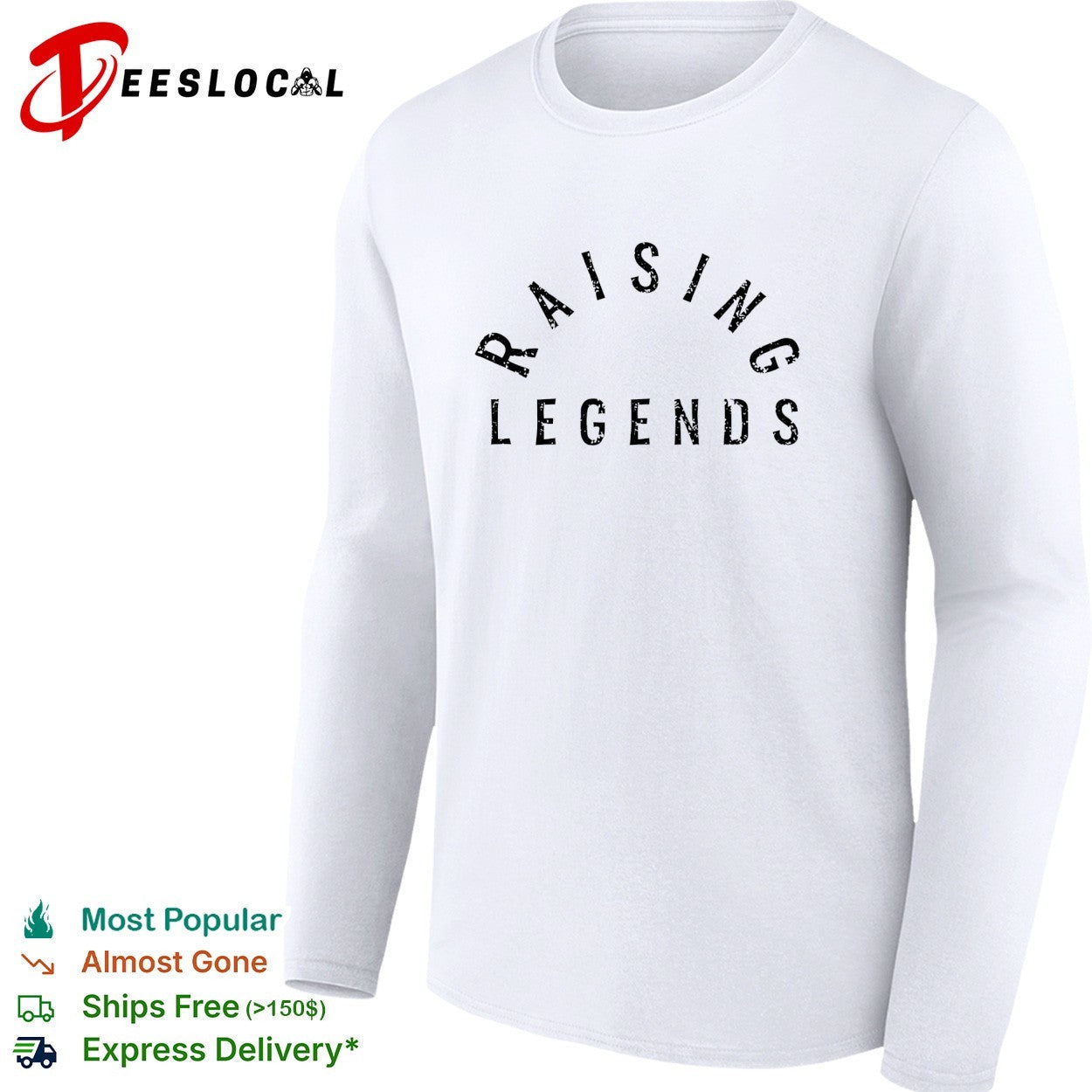 Raising Legends text print parenting quotes motivational family lifestyle shirt