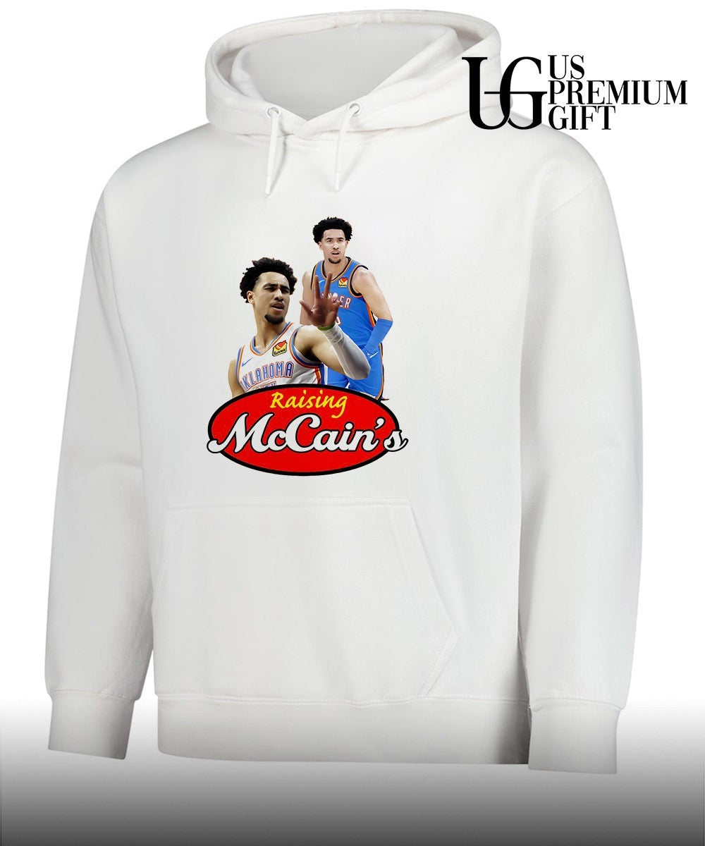 Raising McCain’s Jared McCain Oklahoma City Thunder 2026 NBA playoff T-shirt