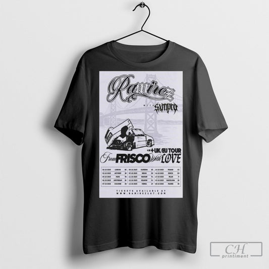 Ramirez Uk Eu Tour 2025 Poster T Shirts