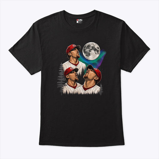 Randy Wolf Philadelphia Phillies Wolf Howling Meme T Shirt
