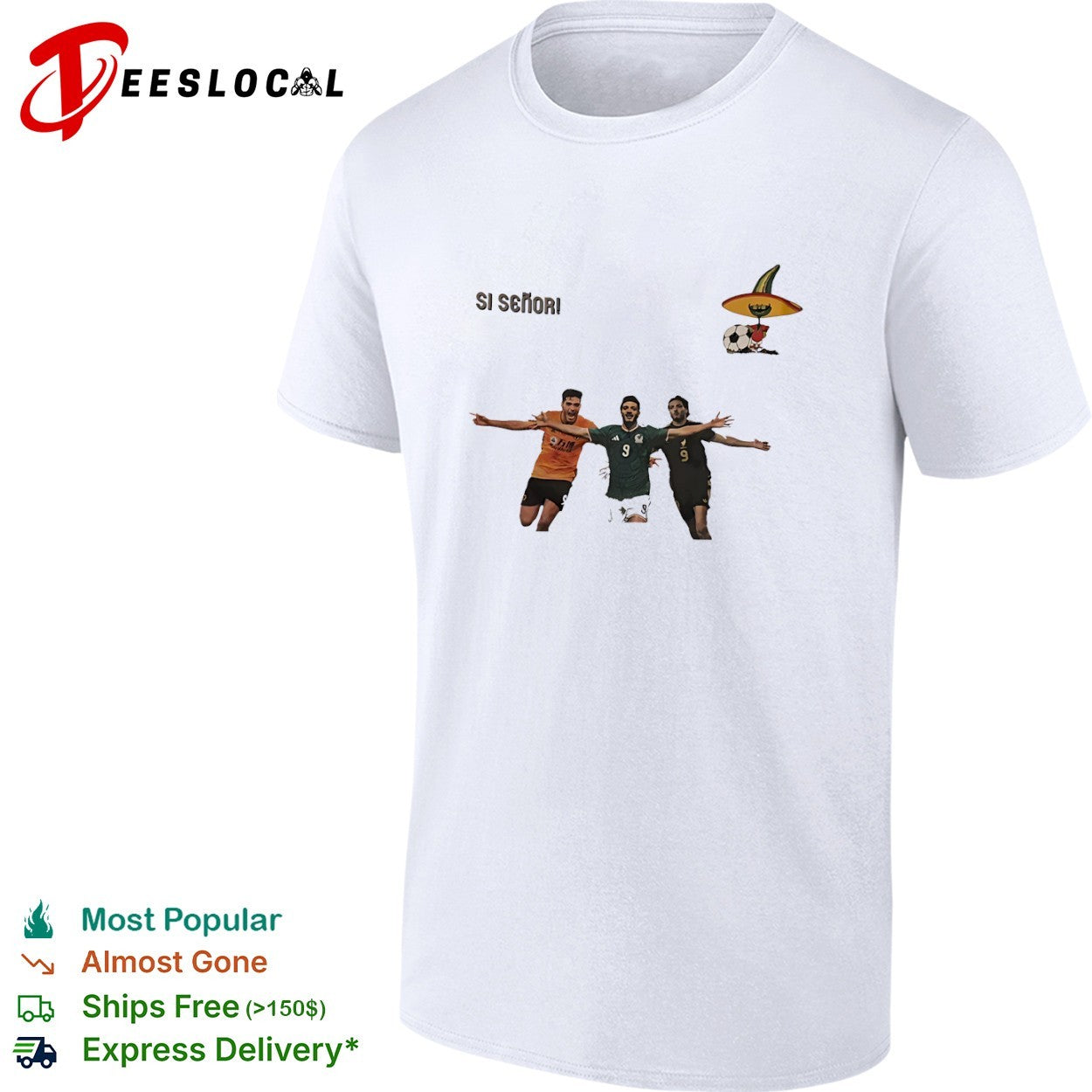 Raul Jimenez Wolverhampton Wanderers Premier League Si Senor Mexico World Cup shirt