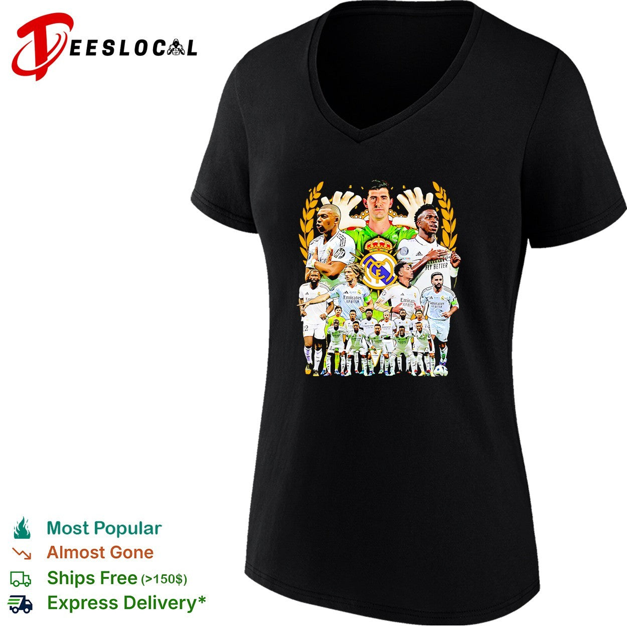Real Madrid squad poster shirt