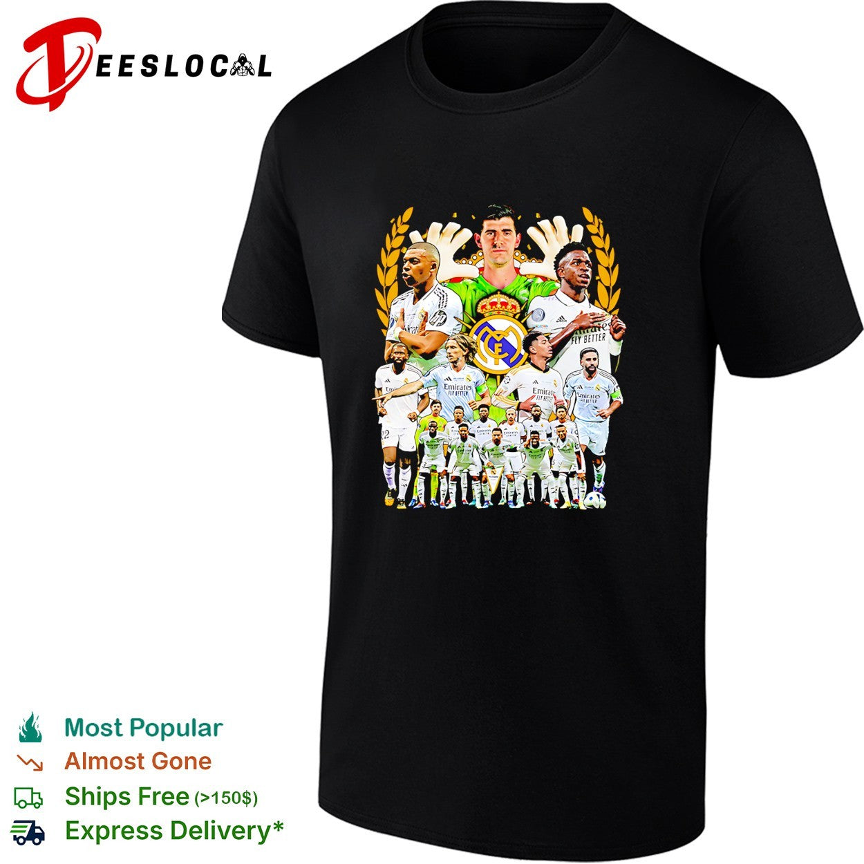 Real Madrid squad poster shirt