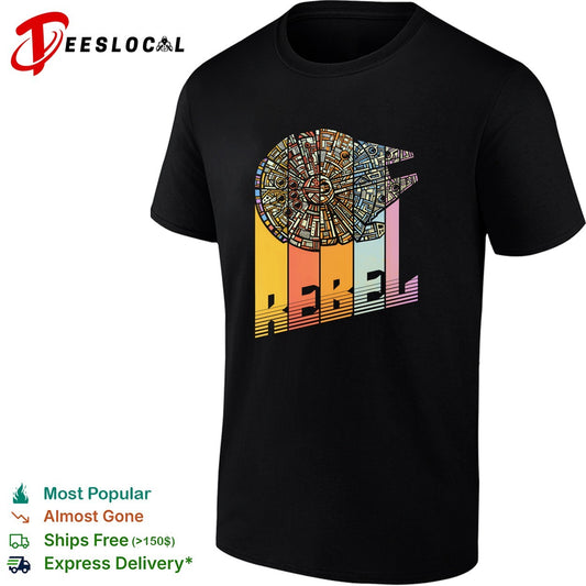 Rebel Colors the Millennium Falcon retro shirt