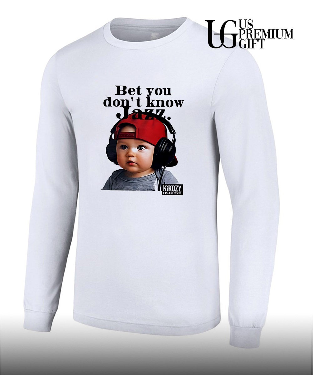 Red Baseball Cap Headphones Music Bet you don’t know Jazz shirt