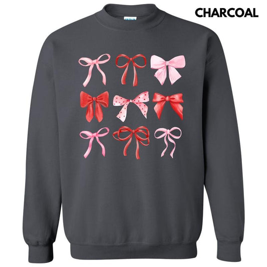 Red Ribbon Coquette Collage Sweatshirt