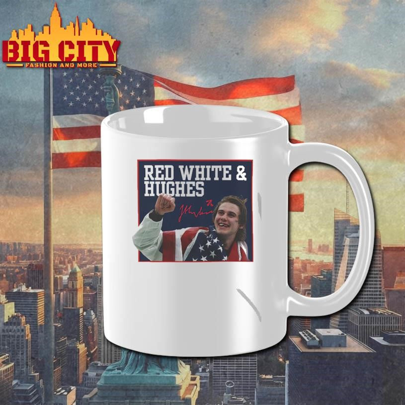 Red, White &amp; Hughes Hockey Shirt