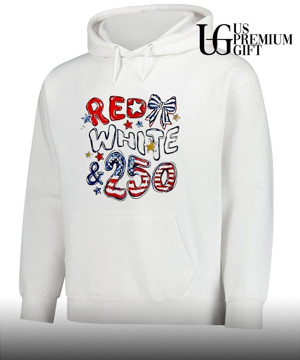 Red White and 250 USA 4th Of July shirt