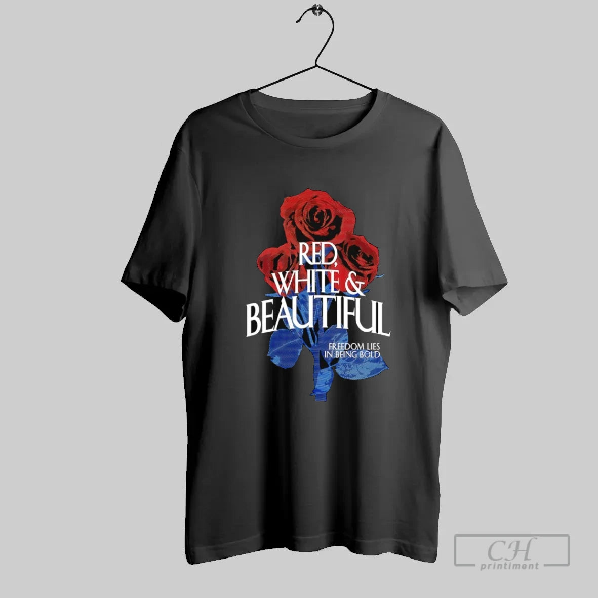 Red White And Beautiful Roses - clothing by TeeHivey.com