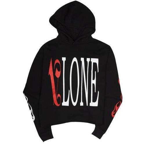 Vlone Palm Angels Hoodie Black/Red